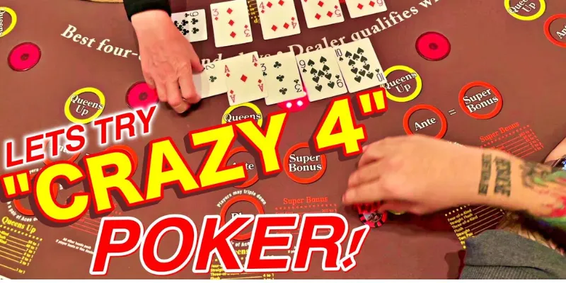 Cách chơi Crazy 4 Poker: Hướng dẫn chi tiết cho người mới